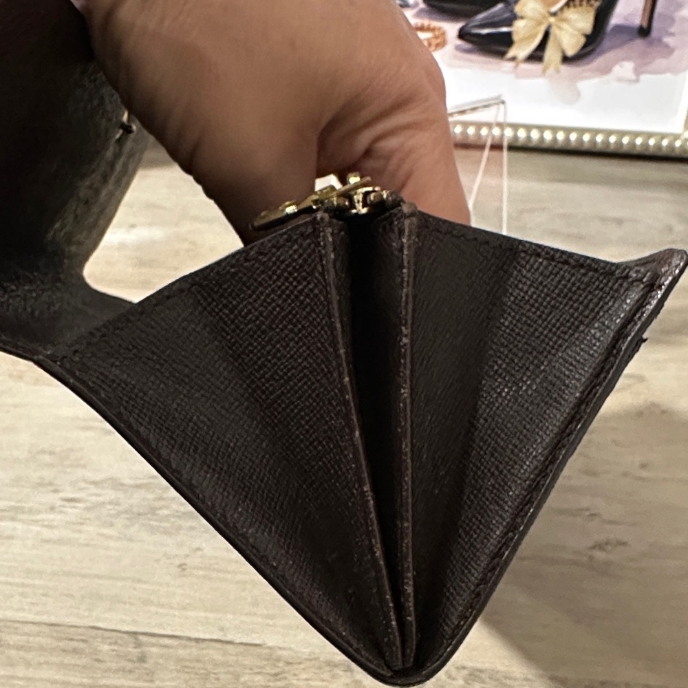 Louis Vuitton Damier Ebene Sarah long Wallet - Picture 8 of 13